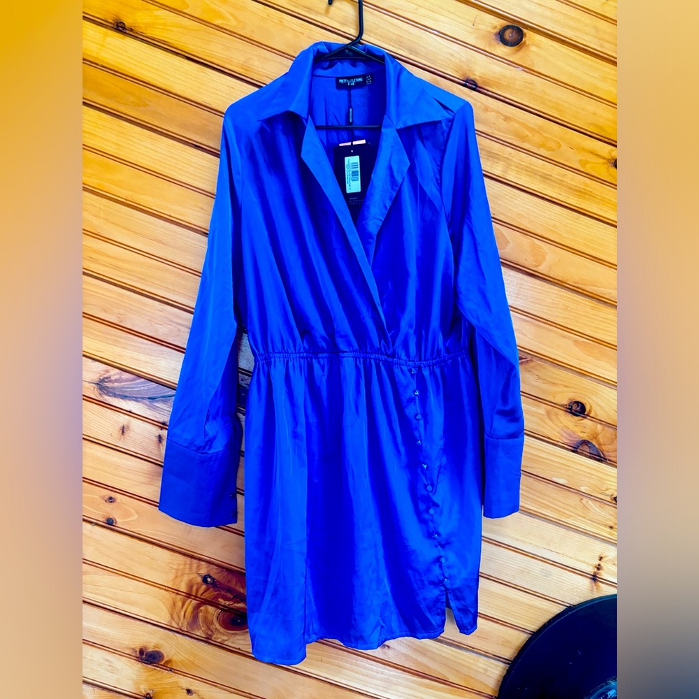 NEW PRETTY LITTLE THINGS royal blue dress